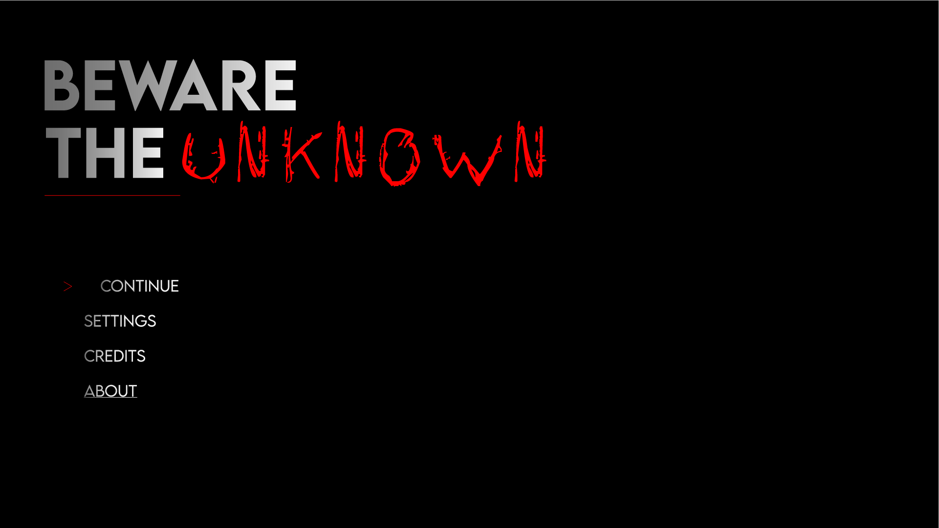 Beware The Unknown artwork 1