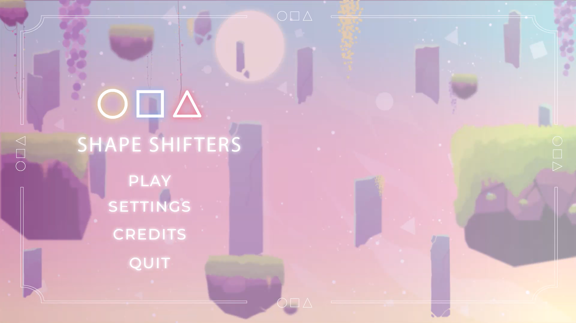 Shape Shifters main menu